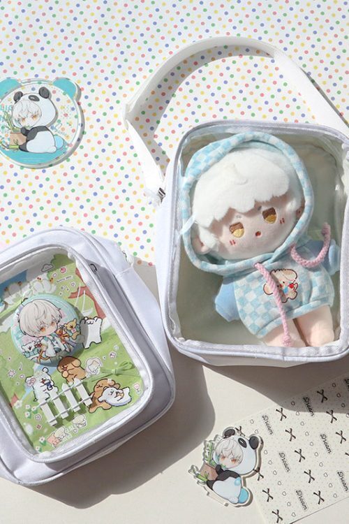 Mini Ita Crossbody Bag with Clear Window and Included Insert for Plushies and Pins