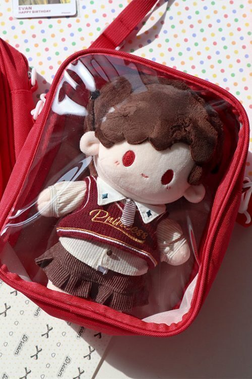 Mini Ita Crossbody Bag with Clear Window and Included Insert for Plushies and Pins