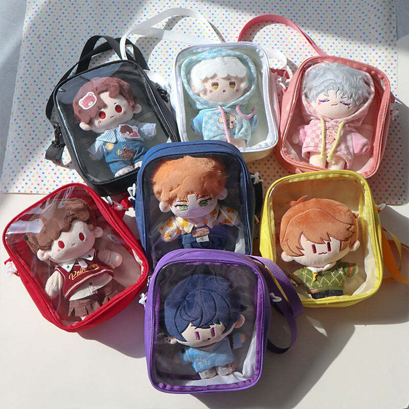 Mini Ita Crossbody Bag with Clear Window and Included Insert for Plushies and Pins Mini Ita Crossbody Bag with Clear Window and Included Insert for Plushies and Pins