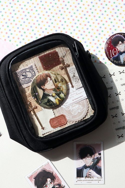 Mini Ita Crossbody Bag with Clear Window and Included Insert for Plushies and Pins