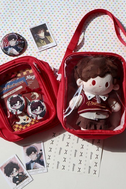 Mini Ita Crossbody Bag with Clear Window and Included Insert for Plushies and Pins