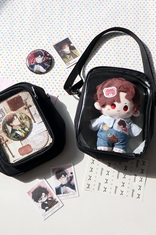 Mini Ita Crossbody Bag with Clear Window and Included Insert for Plushies and Pins