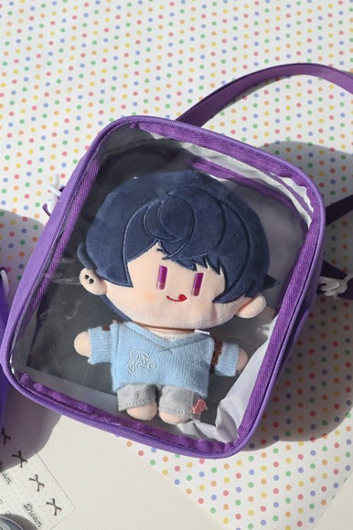 Mini Ita Crossbody Bag with Clear Window and Included Insert for Plushies and Pins