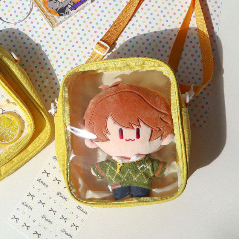 Mini Ita Crossbody Bag with Clear Window and Included Insert for Plushies and Pins Mini Ita Crossbody Bag with Clear Window and Included Insert for Plushies and Pins