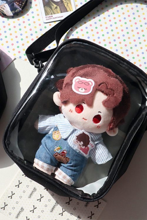 Mini Ita Crossbody Bag with Clear Window and Included Insert for Plushies and Pins