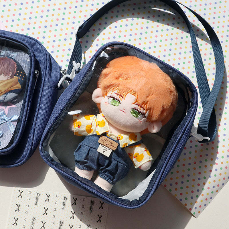 Mini Ita Crossbody Bag with Clear Window and Included Insert for Plushies and Pins Mini Ita Crossbody Bag with Clear Window and Included Insert for Plushies and Pins