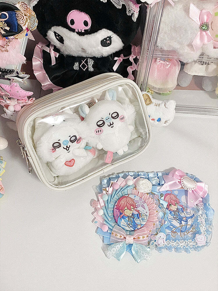 Mini Ita Crossbody Bag with Clear Window for Plushies and Pins Mini Ita Crossbody Bag with Clear Window for Plushies and Pins