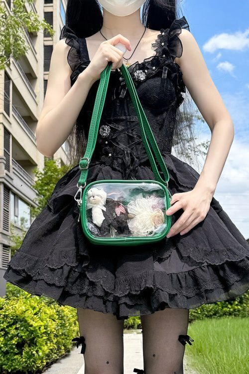 Mini Ita Crossbody Bag with Clear Window for Plushies and Pins