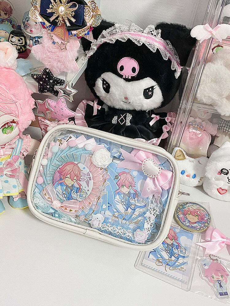 Mini Ita Crossbody Bag with Clear Window for Plushies and Pins Mini Ita Crossbody Bag with Clear Window for Plushies and Pins