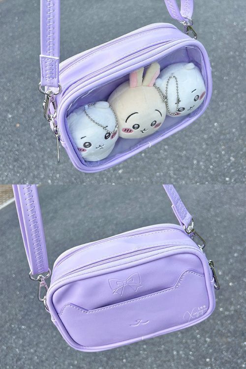 Mini Ita Crossbody Bag with Clear Window for Plushies and Pins