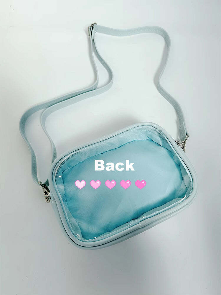 Mini Ita Crossbody Bag with Clear Window for Plushies and Pins Mini Ita Crossbody Bag with Clear Window for Plushies and Pins