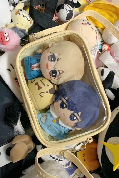 Mini Ita Crossbody Bag with Clear Window for Plushies and Pins
