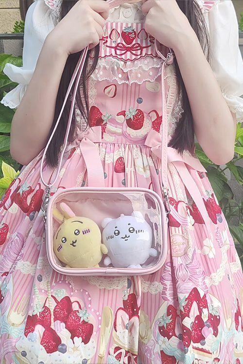 Mini Ita Crossbody Bag with Clear Window for Plushies and Pins