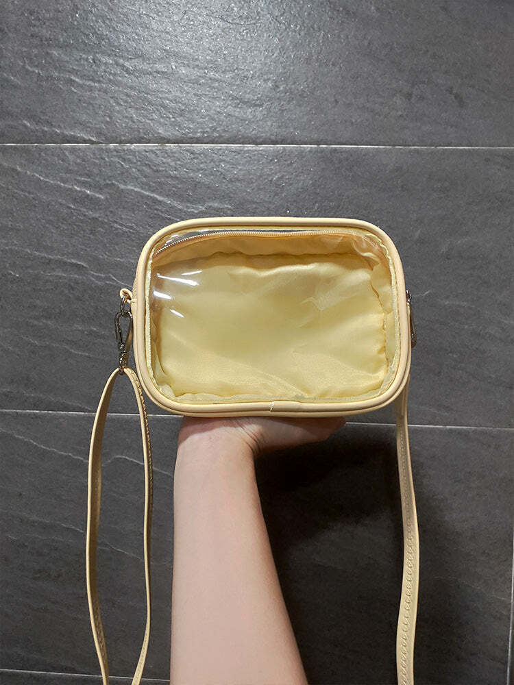 Mini Ita Crossbody Bag with Clear Window for Plushies and Pins Mini Ita Crossbody Bag with Clear Window for Plushies and Pins