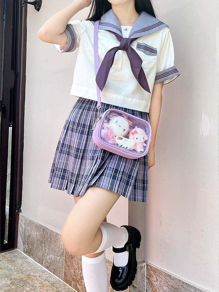 Mini Ita Crossbody Bag with Clear Window for Plushies and Pins Mini Ita Crossbody Bag with Clear Window for Plushies and Pins