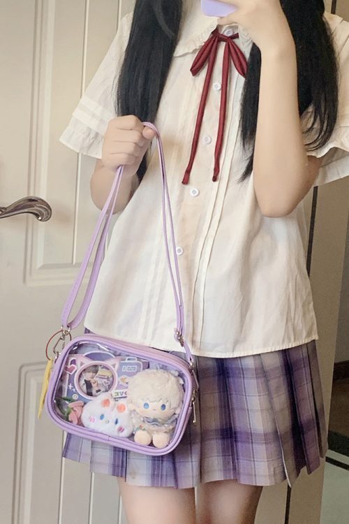 Mini Ita Crossbody Bag with Clear Window for Plushies and Pins