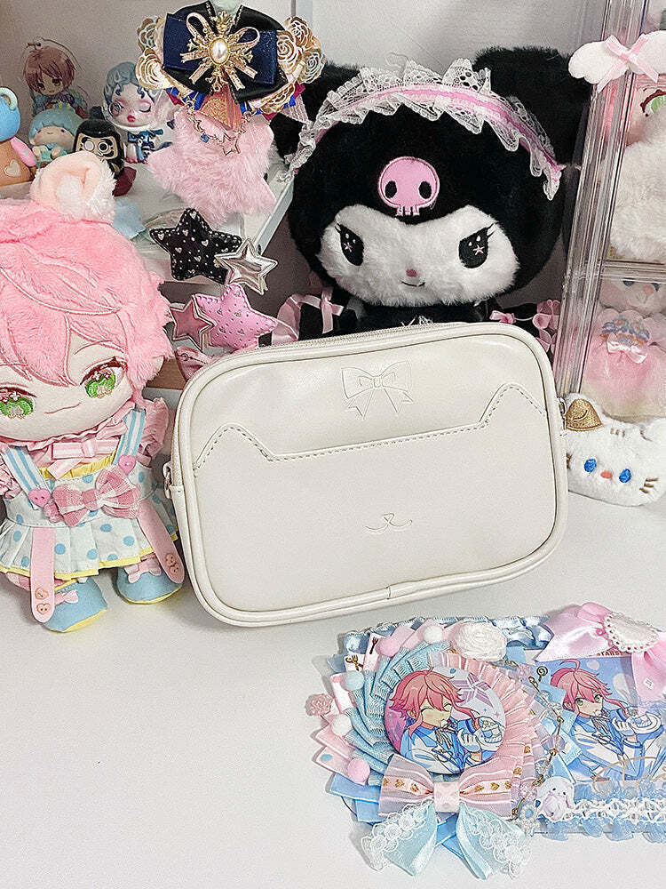 Mini Ita Crossbody Bag with Clear Window for Plushies and Pins Mini Ita Crossbody Bag with Clear Window for Plushies and Pins