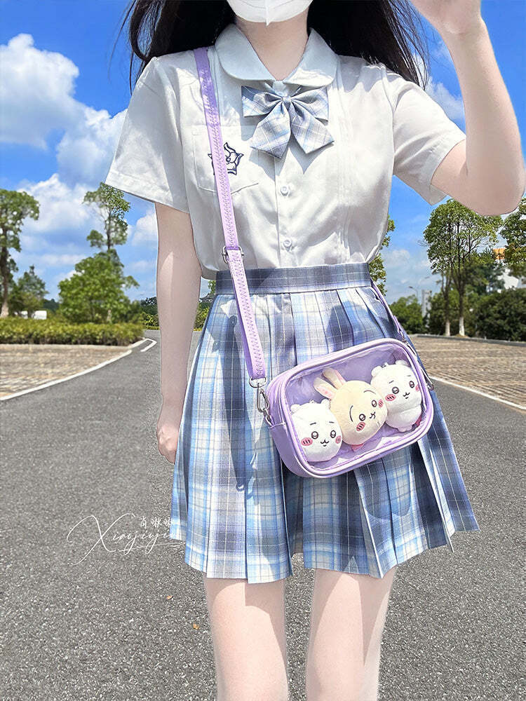 Mini Ita Crossbody Bag with Clear Window for Plushies and Pins Mini Ita Crossbody Bag with Clear Window for Plushies and Pins