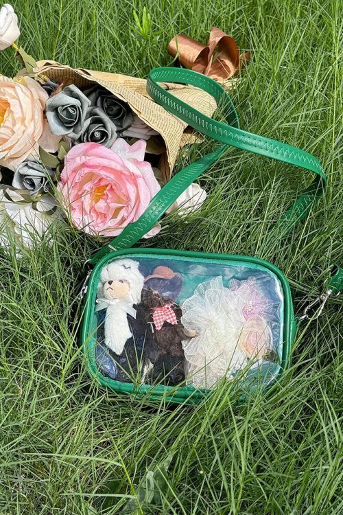 Mini Ita Crossbody Bag with Clear Window for Plushies and Pins