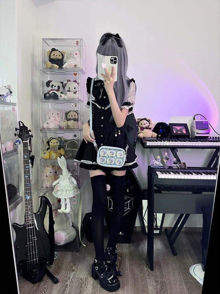 Mini Ita Crossbody Bag with Clear Window for Plushies and Pins Mini Ita Crossbody Bag with Clear Window for Plushies and Pins