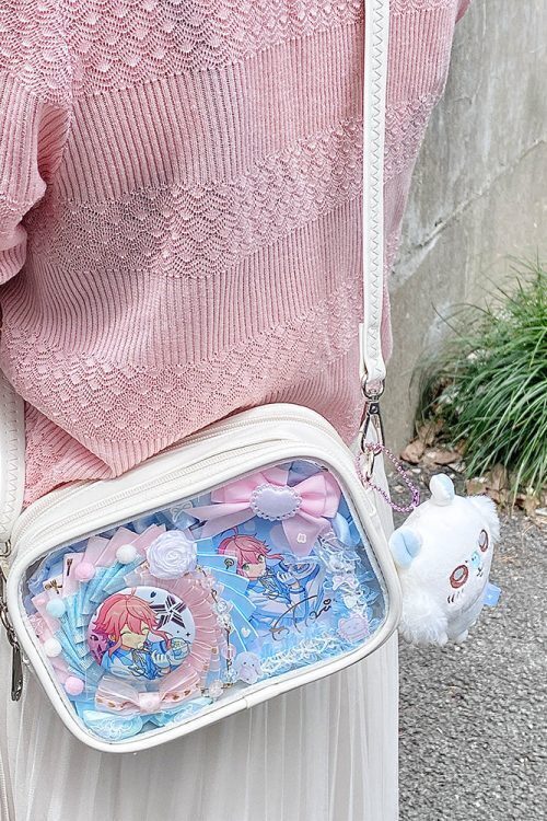 Mini Ita Crossbody Bag with Clear Window for Plushies and Pins