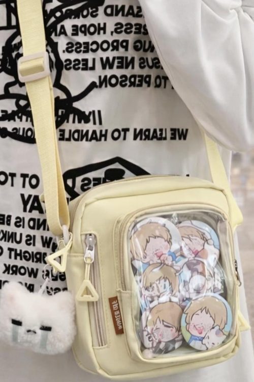 Mini Pastel Y2K Convertible Ita Bag for Pin Display
