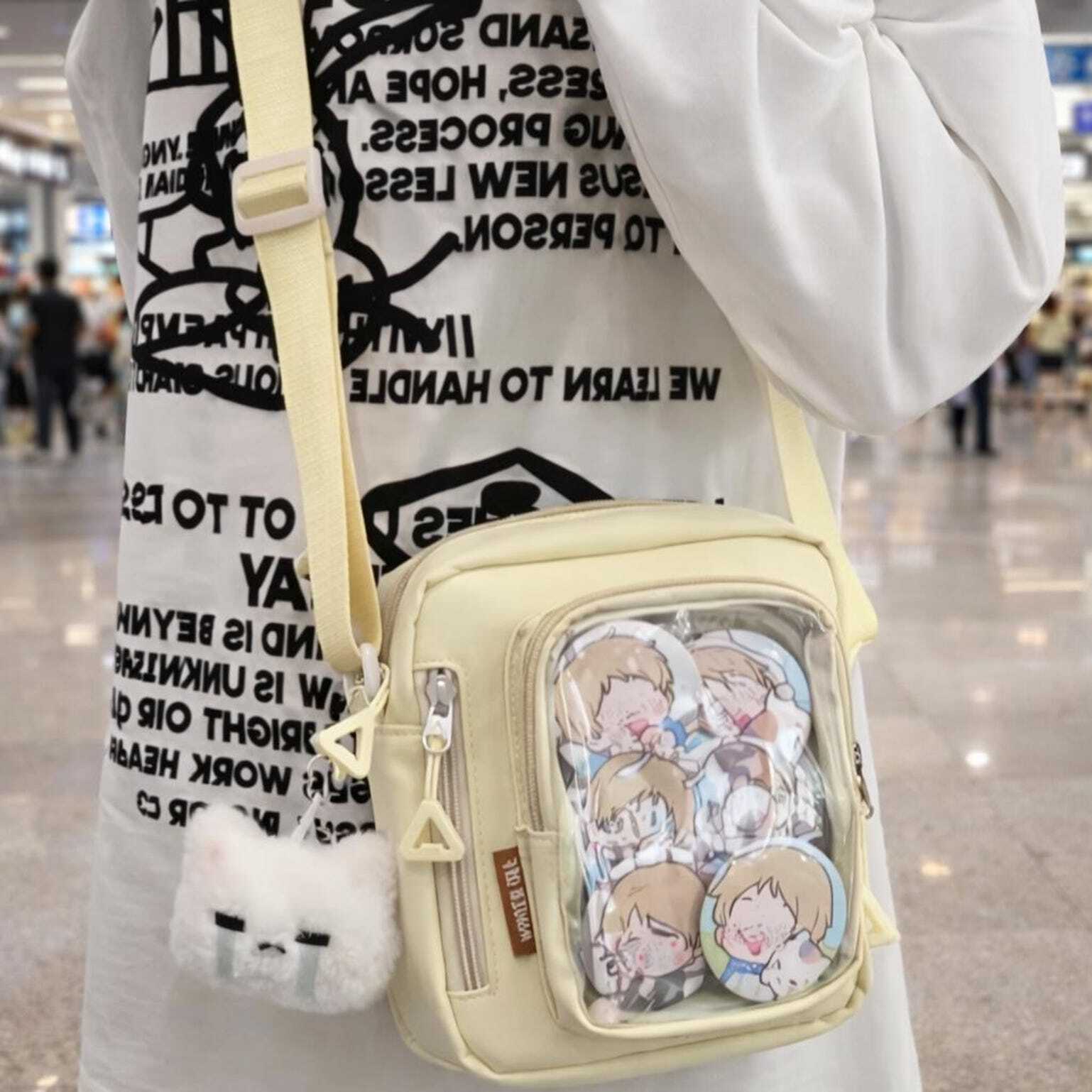 Mini Pastel Y2K Convertible Ita Bag for Pin Display Mini Pastel Y2K Convertible Ita Bag for Pin Display