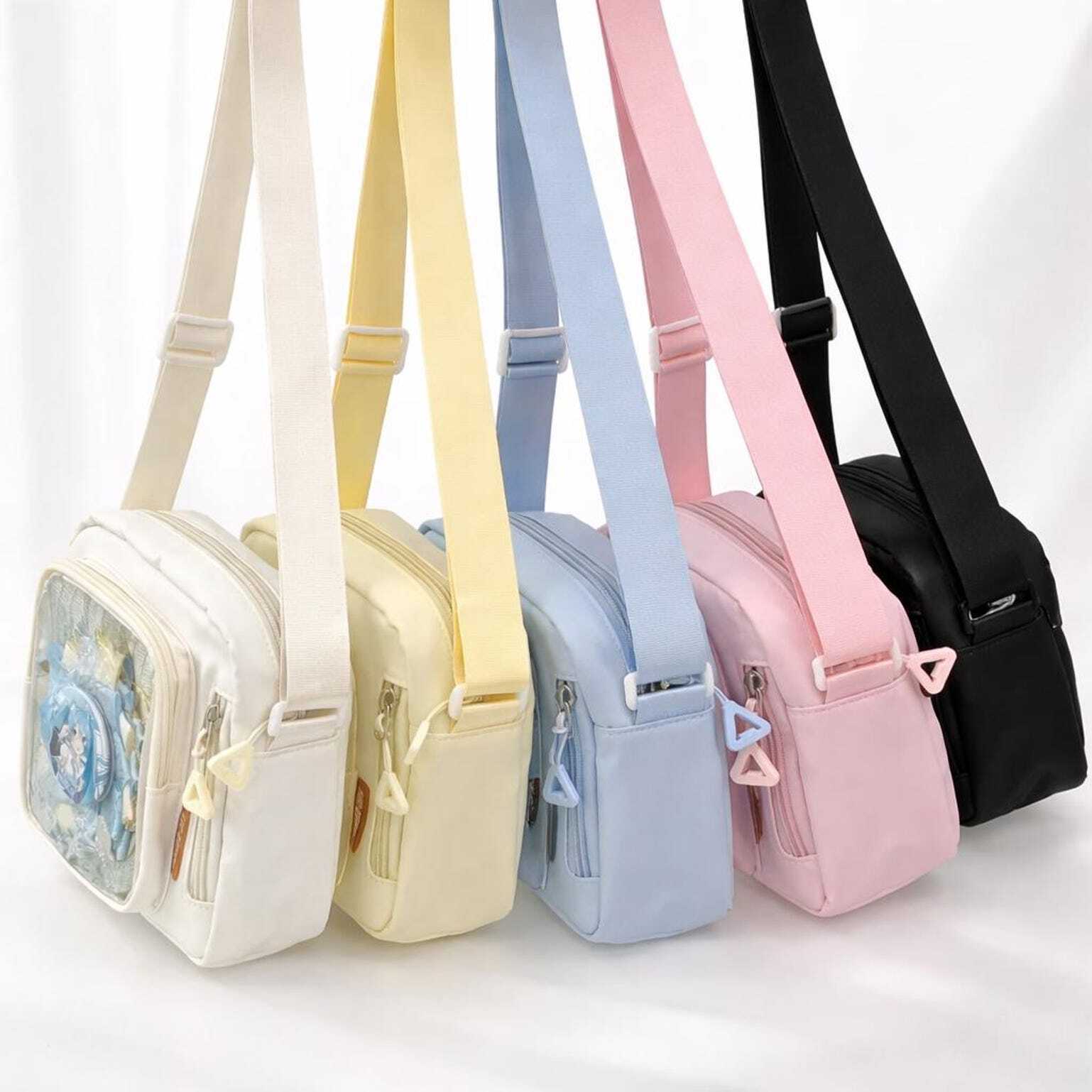 Mini Pastel Y2K Convertible Ita Bag for Pin Display Mini Pastel Y2K Convertible Ita Bag for Pin Display