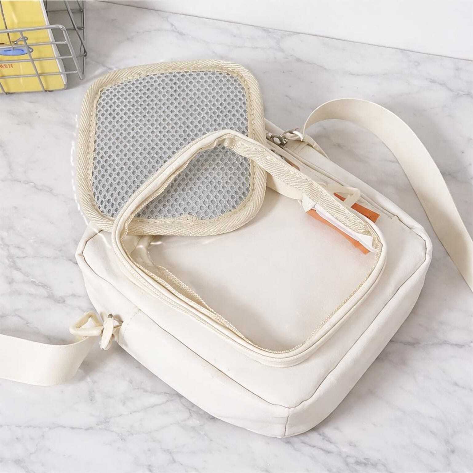 Mini Pastel Y2K Convertible Ita Bag for Pin Display Mini Pastel Y2K Convertible Ita Bag for Pin Display