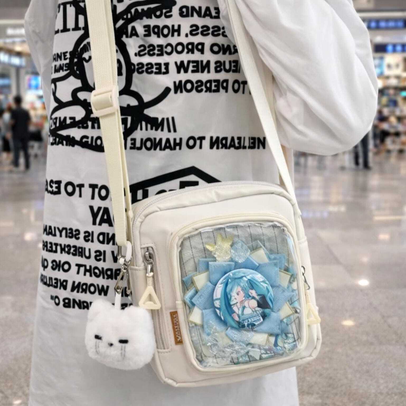 Mini Pastel Y2K Convertible Ita Bag for Pin Display Mini Pastel Y2K Convertible Ita Bag for Pin Display