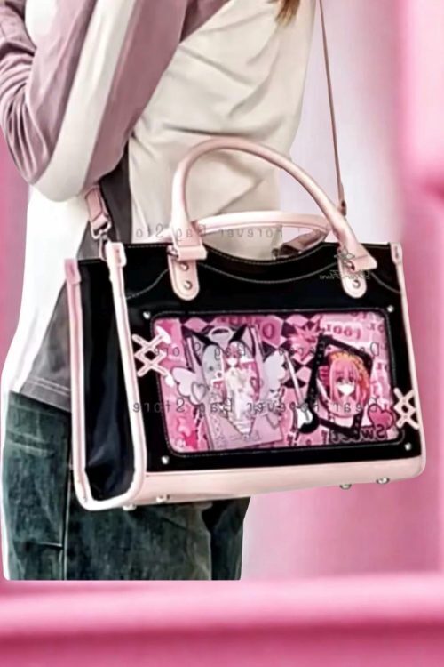 Mini Pink Ita Crossbody Bag for Pin Display
