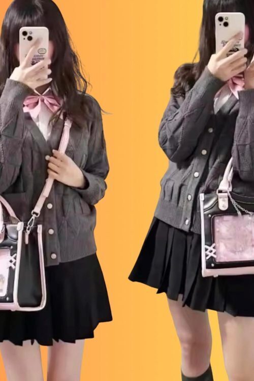 Mini Pink Ita Crossbody Bag for Pin Display