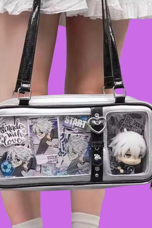 Mini Pink Ita Messenger Bag for Plushies and Pins