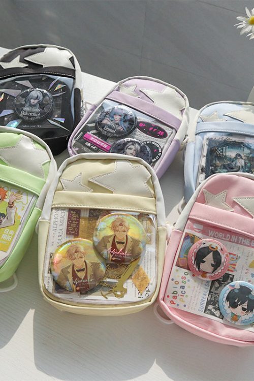 Mini Star Ita Bag with Clear Window and Included Insert for Pin Display