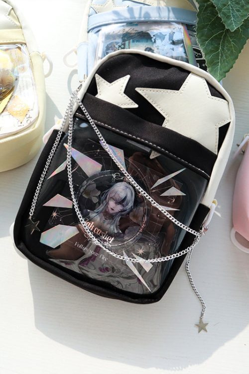 Mini Star Ita Bag with Clear Window and Included Insert for Pin Display