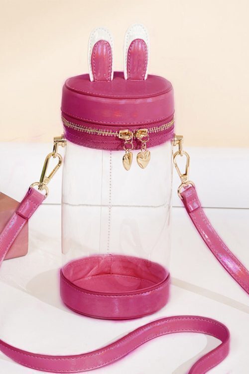 Mini White Bunny Ita Bag for Plushies and Pins