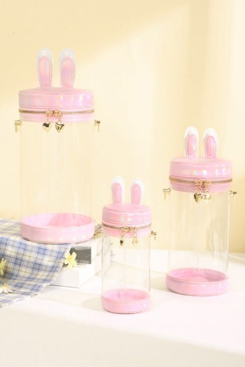 Mini White Bunny Ita Bag for Plushies and Pins