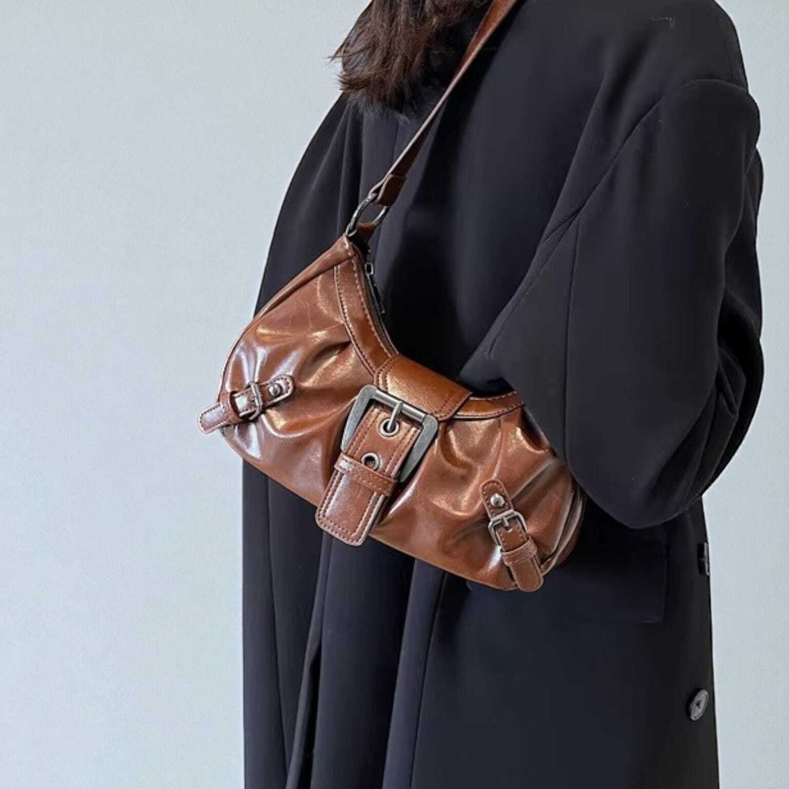 Mini Y2K Vintage Shoulder Bag for Pin Display Mini Y2K Vintage Shoulder Bag for Pin Display