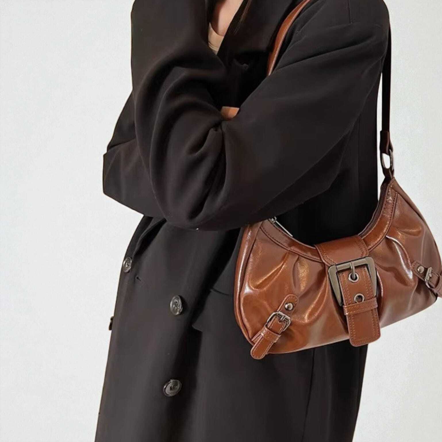 Mini Y2K Vintage Shoulder Bag for Pin Display Mini Y2K Vintage Shoulder Bag for Pin Display