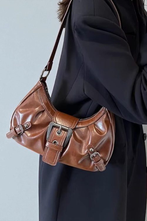 Mini Y2K Vintage Shoulder Bag for Pin Display