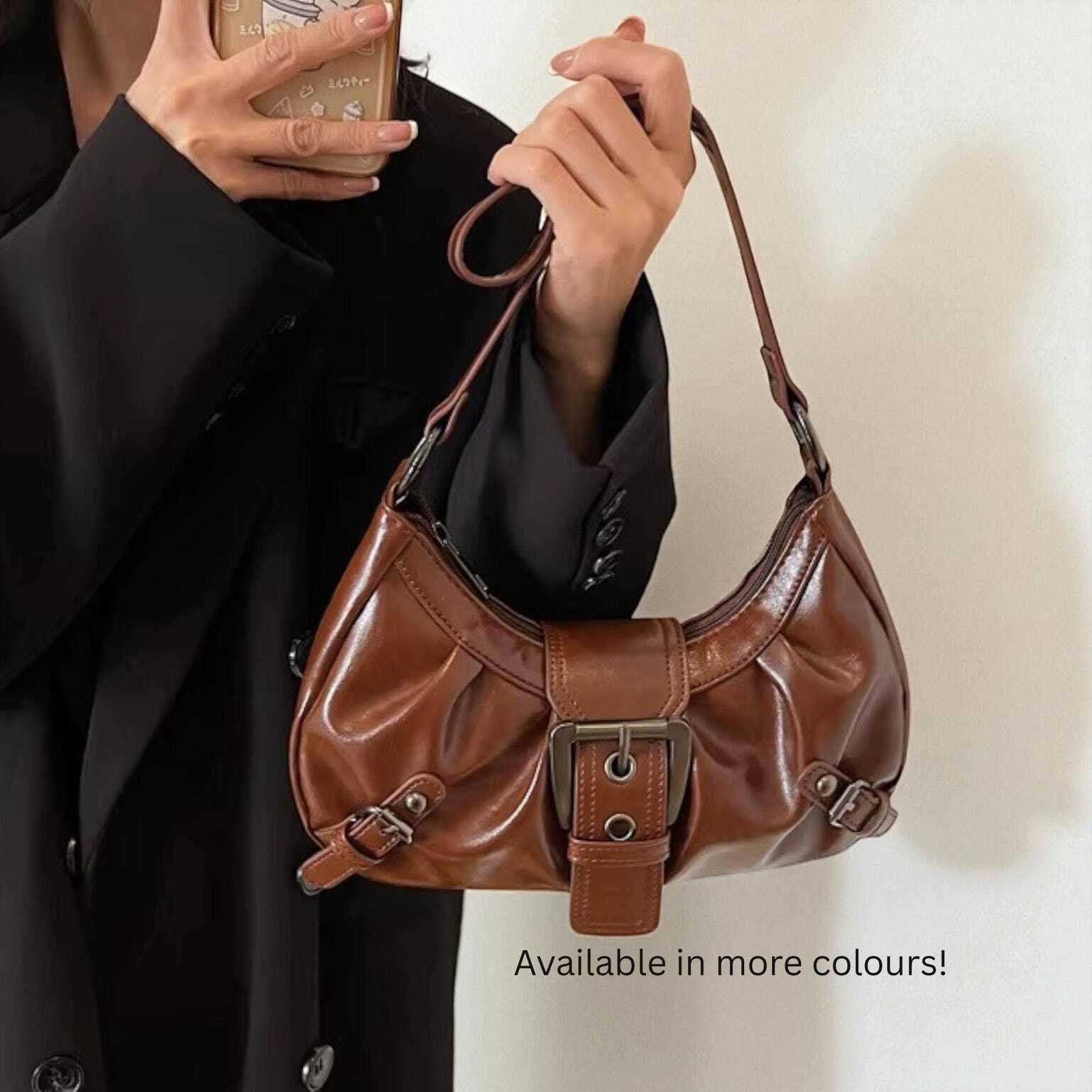 Mini Y2K Vintage Shoulder Bag for Pin Display Mini Y2K Vintage Shoulder Bag for Pin Display