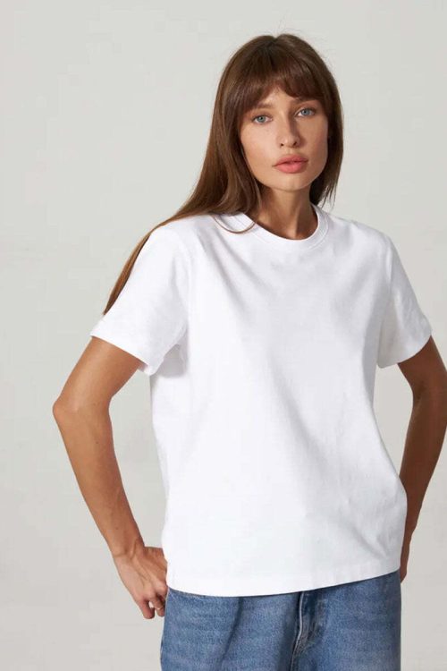 Minimalist Casual Solid Crew Neck T-shirt