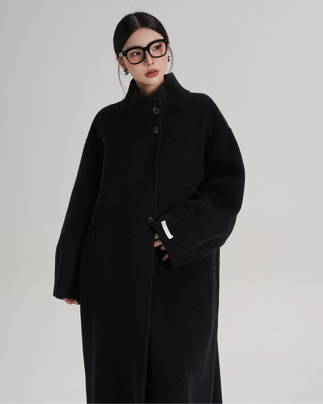 Mock Neck Long Coat Mock Neck Long Coat