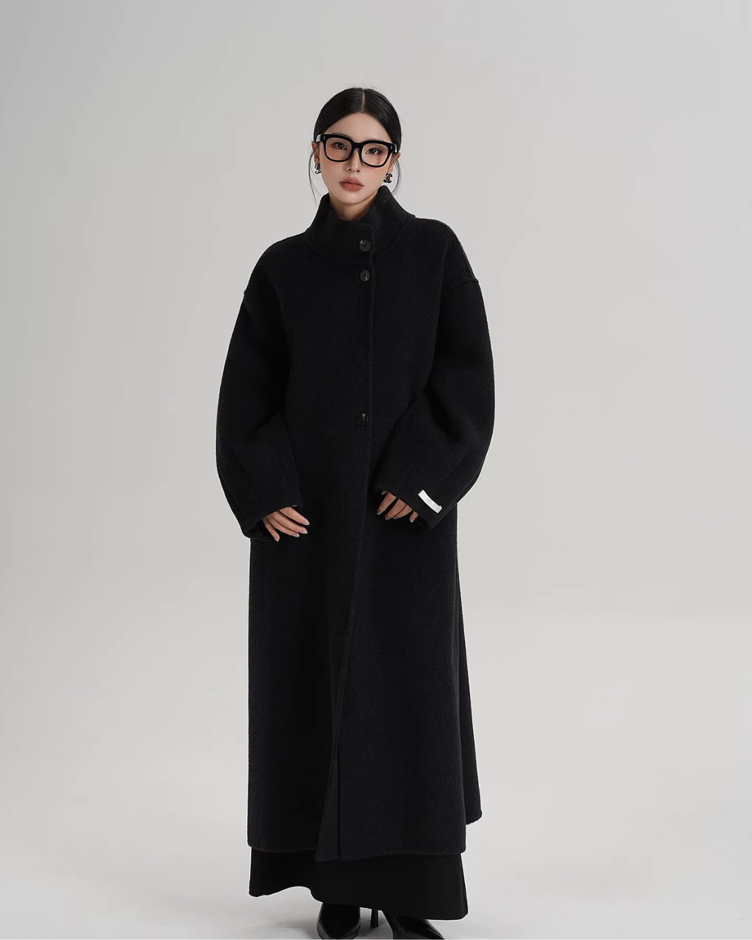 Mock Neck Long Coat Mock Neck Long Coat