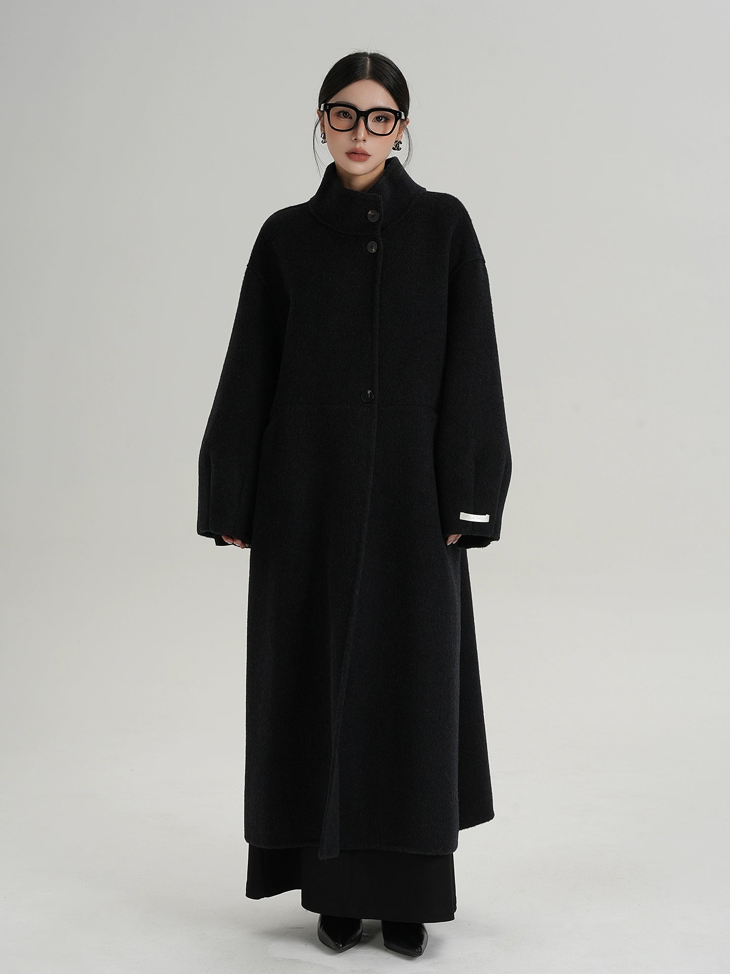 Mock Neck Long Coat Mock Neck Long Coat