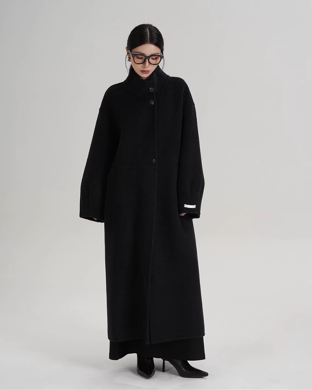 Mock Neck Long Coat Mock Neck Long Coat
