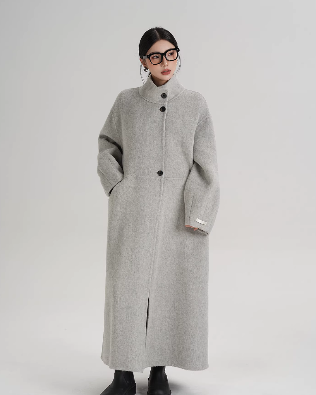 Mock Neck Long Coat Mock Neck Long Coat