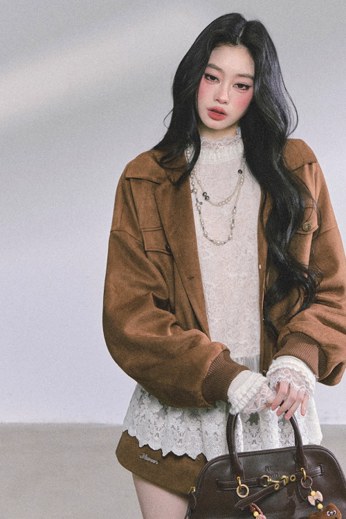 Mock neck Long Sleeve Hollow Top