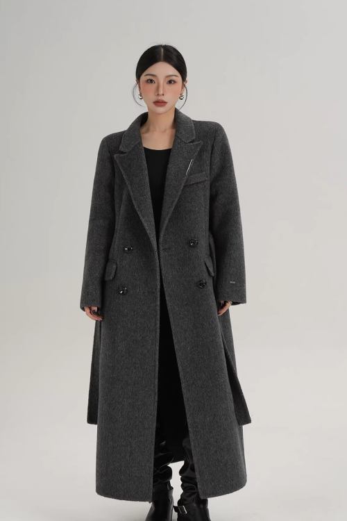 Mode Wool Long Coat