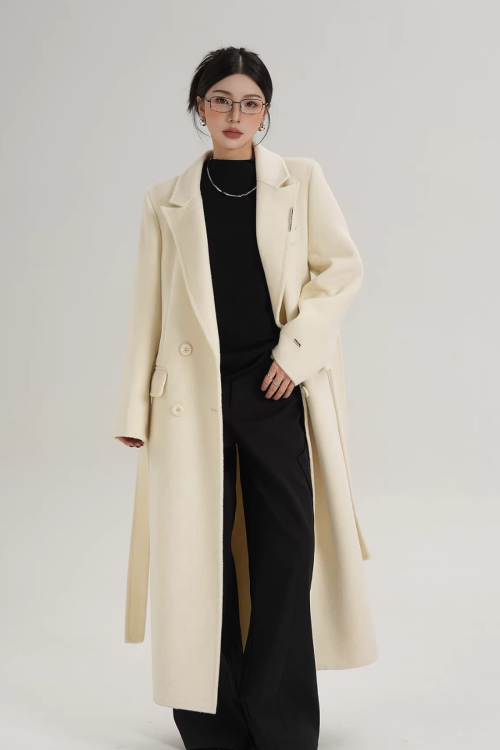 Mode Wool Long Coat